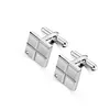 New men's carved groove filled oil stainless steel French simple fashion suit cufflinks senior French shirt decorative buckle